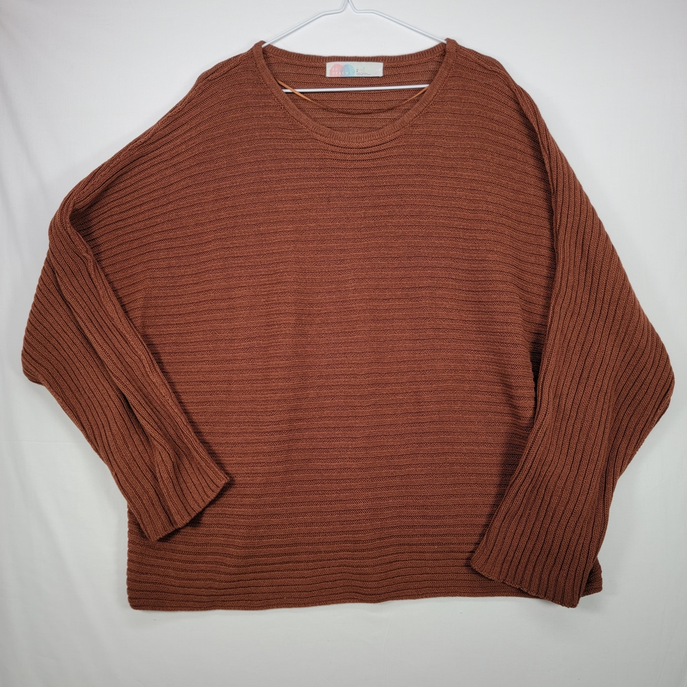Free People Rust Knit Swim Coverup
